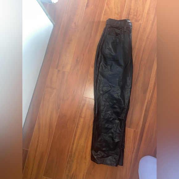 Abercrombie Leather Straight Pants - Picture 3 of 4